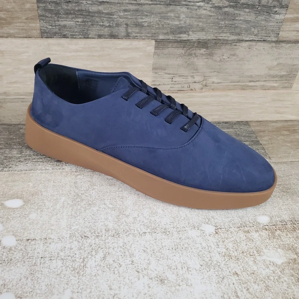 Wolf & Shepherd Cruise Womens Sz 9 Navy Gum Brown Nubuck‎ Suede Lace-Up Sneakers